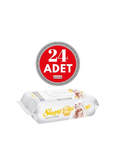 Sleepy Sensitive Islak Mendil 90 Yaprak 24 Adet Tekli