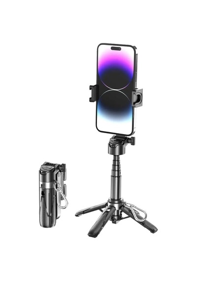 Ayrex P15 Mini Selfie Çubuğu Tripod Bluetooth Uzaktan Kumandalı 360' Dönebilen Çok Amaçlı Tripod Diğer