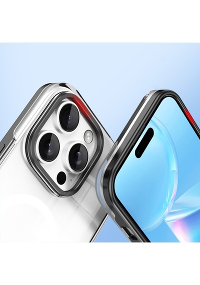 Apple İphone 16 Pro Kılıf Magsafe Şarj Özellikli Çıkarılabilir Arka Yüzeyli Kapak