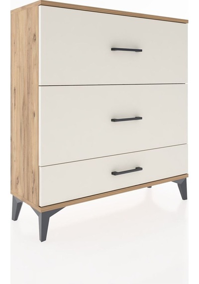 Arges Şifonyer 3 Çekmeceli 88x30x96 Çam-aytaşı Atlas Çam