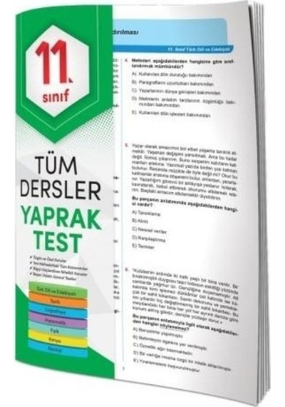 Element Yayınları 11.Sınıf Tüm Dersler Yaprak Test