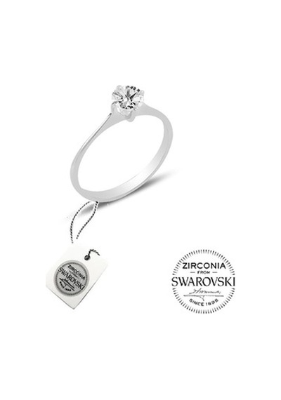 Gümüş Swarovski Tek Taş Modeli Üçlü Set (536540220)