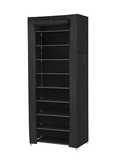 10 Katlı Metal Ayakkabı Rafı, Toz Geçirmez Tasarım İle Şık Açık Ceviz 10 Katlı Metal Ayakkabı Rafı, Toz Geçirmez Tasarım İle Şık Açık Ceviz