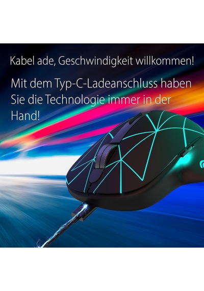 Inca-ınca Iwm-551 Rechargeable 4 Led İlluminated Silent Wireless Mouse Sessiz Micro Usb Kablo Usb+ Type C Desteği Çift Alıcı 2.4ghz Kablosuz Fare Dpı 800 1200 1600 400mah
