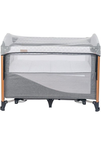 Mamma Luxury Alüminyum Anne Yanı Organizerli Dönenceli Park Yatak Beşik 70 X 110 Cm.