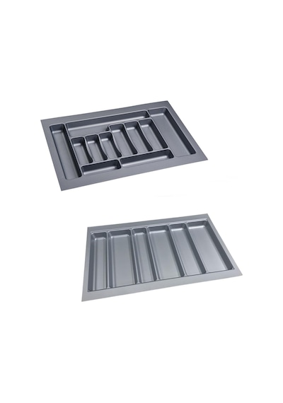 Çekmece İçi Kaşıklık ve Kepçelik Set 75 x 49 cm Gri