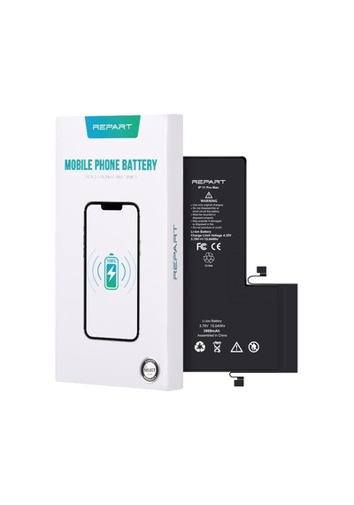 İphone 11 Pro Max Uyumlu Güçlendirilmiş Yüksek Kapasite Batarya - 4500 Mah