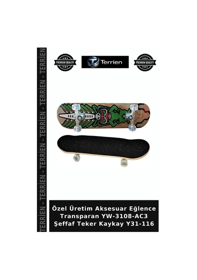 Özel Üretim Aksesuar Eğlence Transparan Yw-3108-ac3 Şeffaf Teker Kaykay Y31-116