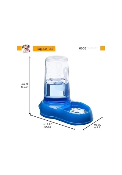 Kaymaz Altlı Mama Ve Su Kabı, 3 Litre Kapasite