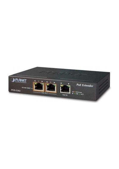 Planet 1-port 802.3at PoE+ <-> 2-port 802.3af/at Gigabit PoE+ Sin