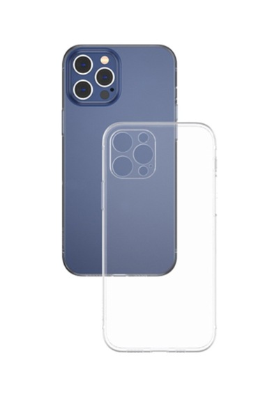 Baseus Simple Case Apple Uyumlu iPhone 12 Pro Max 6.7 Kilif Ince Seffaf Sili 119935647