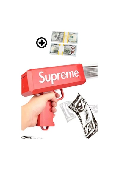 Supreme Para Tabancası + Ekstra Oyuncak Para - -378