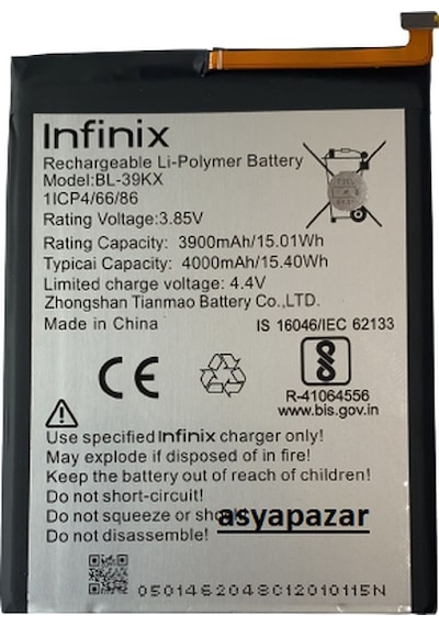 Infinix Hot 7/ Hot Pro Pil Batarya Bl-39Kx Hot7 Pil Batarya