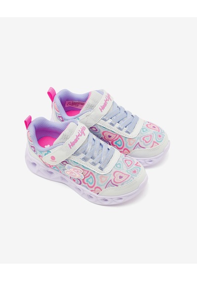 Skechers Heart Lıghts Büyük Kız Çocuk Beyaz Işıklı Spor Ayakkabı 303257l Wmlt Beyaz