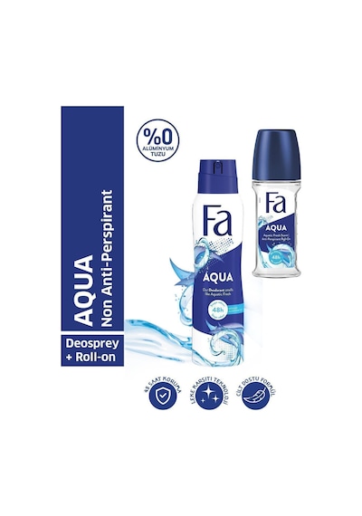 Fa Aqua Roll-on 50 Ml + Fa Deosprey Aqua 150 ML