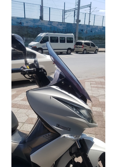 Kawasakı J300 Uzun Cam 66Cm Koyu Füme 4Mm Zeus