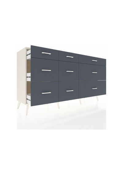 Kronos Konsol 9 Çekmeceli 176x59x99 Aytaşı-aytaşı/antrasit Aytaşı-aytaşı/antrasit
