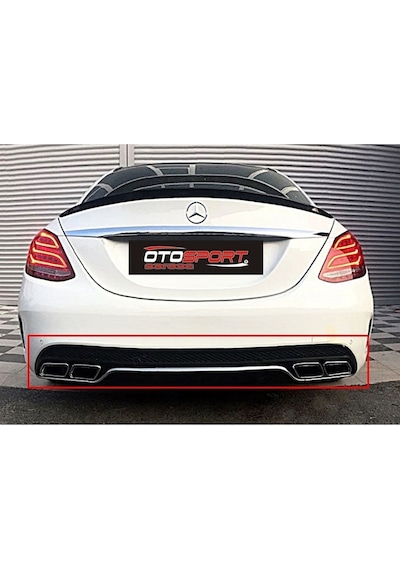Mercedes W205 C63 Difüzör Fiberglass Boyasız