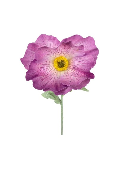 Yapay Çiçek Gelincik Çiçeği Tek Dal Lila Renk 45cm