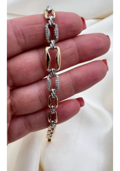 Bb Xuping Taşlı Bileklik Altın - Gold