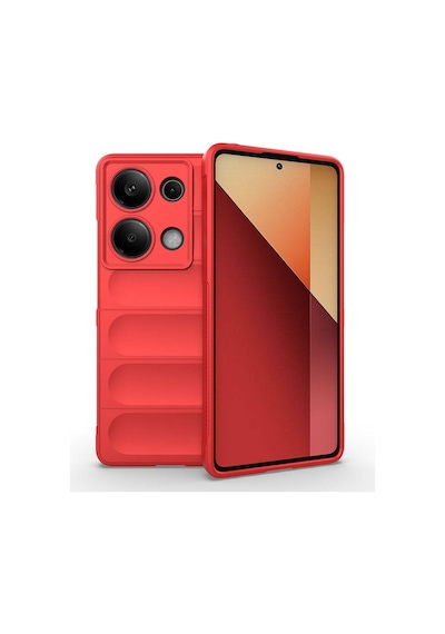 Xiaomi Redmi Note 13 Pro 4g Uyumlu Kılıf Dalga Desenli İçi Kadife Telefon Kılıfı