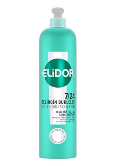 Elidor 7/24 Belirgin Bukleler Saç Bakım Kremi 240 Mililitre