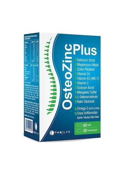 ​OsteoZinc Plus 60 Tablet + 30 Yumuşak Kapsül
