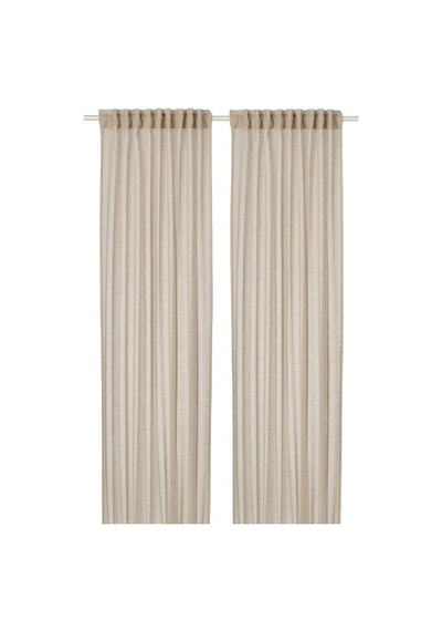 Ikea Hallebracka Tül Perde 145x300 Cm Açık Bej