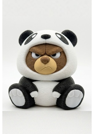 Sevimli Panda Kostümlü Huysuz Ayıcık Figür / Anahtarlık Dekoratif Mini Oyuncak & Hediye