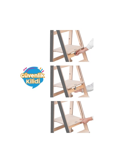 Missidea Vista Katlanır Öğrenme Kulesi Gri