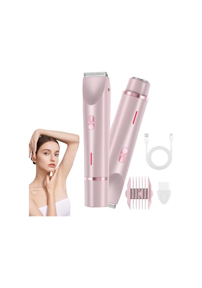 2'si 1 Arada Kadın Vücut Tıraş Makinesi Saç Düzeltici Çift Kafa Tıraş Makinesi Kadınlar İçin Ipx7 Su Geçirmez Kablosuz Islak Ve Kuru Bikini Giyotin Pembe 2'si 1 Arada Kadın Vücut Tıraş Makinesi Saç Düzeltici Çift Kafa Tıraş Makinesi Kadınlar İçin Ipx7 Su Geçirmez Kablosuz Islak Ve Kuru Bikini Giyotin Pembe