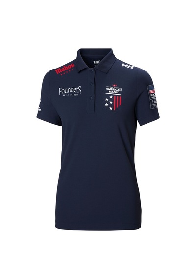 Helly Hansen W Crew Tech Polo T-shırt Lacivert