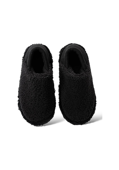 Kadın Lastikli Kaymaz Taban Peluş Havlu Kumaş Ev Ayakkabısı Panduf Siyah-siyah Siyah Kadın Lastikli Kaymaz Taban Peluş Havlu Kumaş Ev Ayakkabısı Panduf Siyah-siyah Siyah