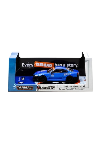 Tarmac Works 1/64 Vertex Silvia S 15 Tarmac Works 10th Anniversary Çok Renkli