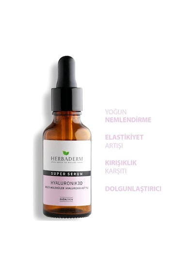 Herbaderm Yoğun Nemlendirici Hyaluronik 3D Super Serum 30 ML