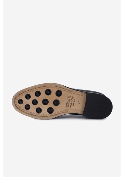 Rossi Kadın Hakiki Deri Siyah Loafer Ayakkabı 668 D206 Bn Ayk Sk25-26 Nero Siyah