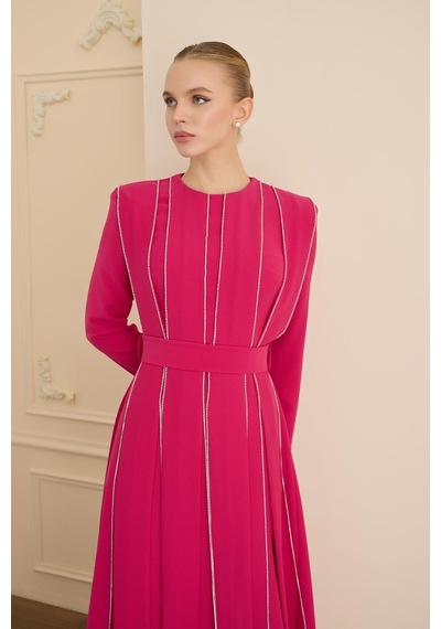 Senna Tease Dress Fuşya Fuşya