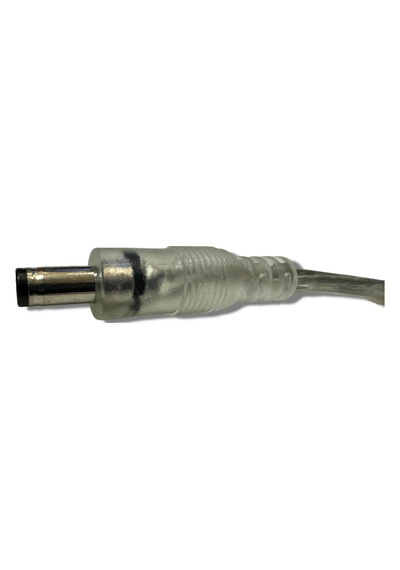 Dc Eril Soketli Konnektör Fişi Şeffaf Güç Uzatma Kablosu Evrensel Adaptör 20cm Dc 5.5mm X 2.1mm