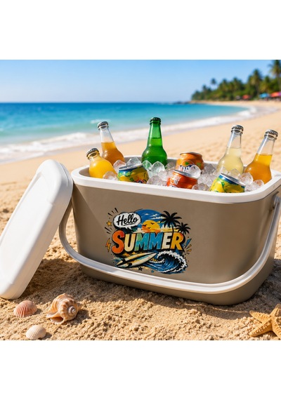 20 Lt Buzzy Retro Buzluk Termos 1179 Cooler Box -403 Bej