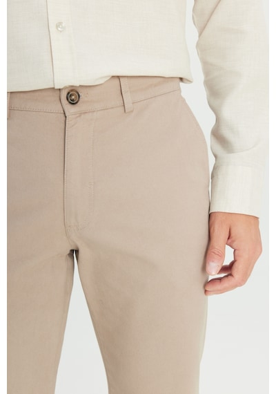 AC&Co / Altınyıldız Classics Erkek Tas %100 Pamuk Comfort Fit Rahat Kesim Yan Cepli Pantolon Tas