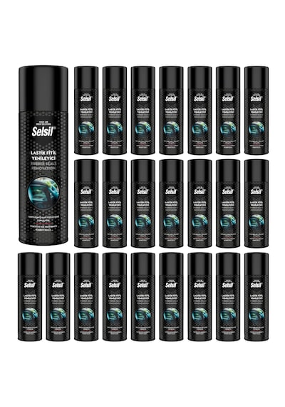 Selsil Lastik Kauçuk Fitil Yenileme Spreyi 200 Ml 24 Adet 24 Adet