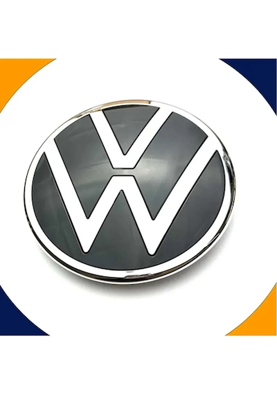 Vw Passat B8.5 2019-2023 Ön Panjur Arması Klipsli Piano Black Logo 5h0 853 601 D