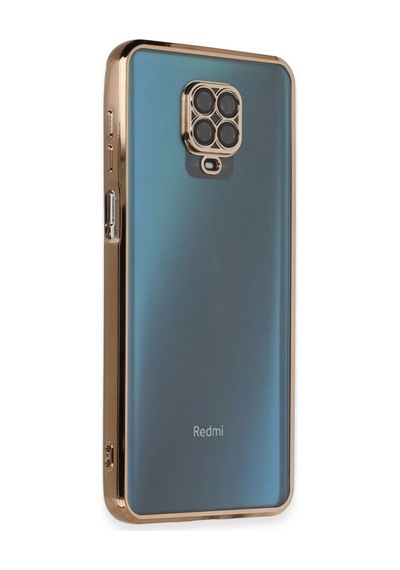 Xiaomi Redmi Note 9 Pro Kılıf Razer Lensli Silikon - Gold Altın