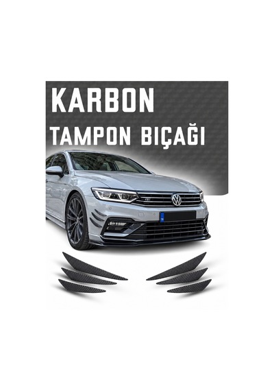 Volkswagen Passat Tampon Bıçağı Karbon 6'lı Kanatlı
