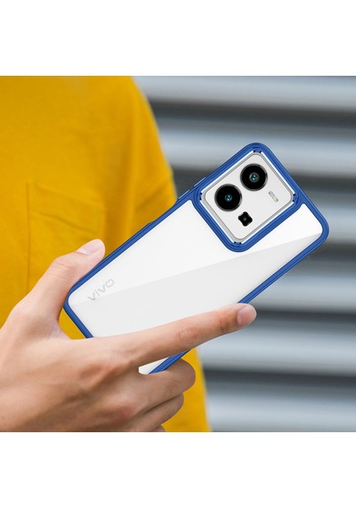 Vivo Y35 Kılıf Zore Flora Kapak Kırmızı