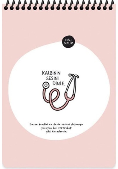A5 80yp.çiz.üstten Spr.kar.kap.not Def. - Kalbinin Sesini Dinle