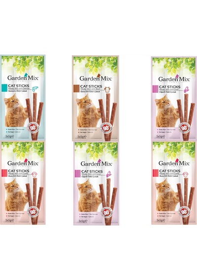 Gardenmix Karışık Kedi Stick Ödül 3*5g X 6 ADET
