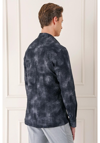 Efor Comfort Fit Yan Cep Batik Desenli %100 Pamuk Çıtçıtlı Siyah Gömlek Ceket G 1568 Siyah Efor Comfort Fit Yan Cep Batik Desenli %100 Pamuk Çıtçıtlı Siyah Gömlek Ceket G 1568 Siyah