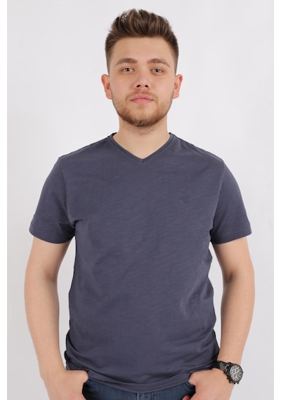Cazador 4601 Erkek V Flamlı T-shirt 24YCEEO04601-R0106 Antrasit
