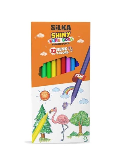 Hs12 12li Shiny Kuru Boya Çok Renkli